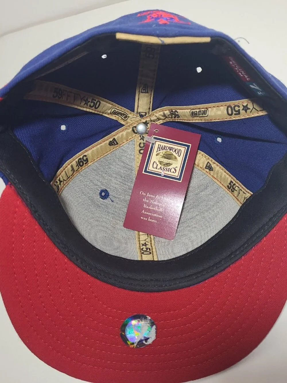 New Era 59Fifty Philadelphia 76ers Hardwood Classics Fitted 7 1/4 NWT Made/USA